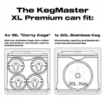 Kegerator - Kegmaster Premium XL 3 Tap