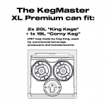 Kegerator - Kegmaster Premium XL 3 Tap