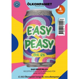 Easy Peasy IPA - Delmäskning - Extrakt - 4 liter