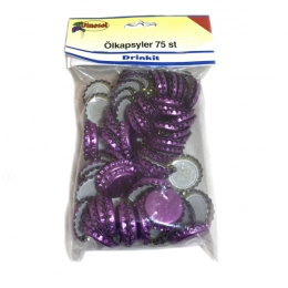 Ölkapsyler Lila metallic 75-pack